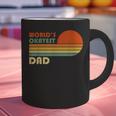 World's Okayest Dad Father Retro Vintage Graphic Print Coffee Mug