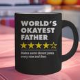Worlds Okayest Father Dad Joke Review For Fathers Day Graphic Print Coffee Mug
