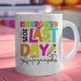 2025 Last Day Of School Autograph Kindergarten Graduation Graphic Print Coffee Mug