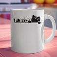 I Am 59 Plus 1 Middle Finger For A 60th Birthday Cat Mom Dad Graphic Print Coffee Mug