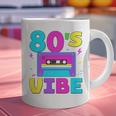 80's Vibe Retro Style Cassette Tape Nostalgia 1980s Party Premium Tri-Blend Graphic Print Coffee Mug