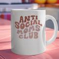 Anti Social Moms Club On Back Retro Introvert Unsociable Graphic Print Coffee Mug Anti Social Moms Club On Back Retro Introvert Unsociable Graphic Print Coffee Mug