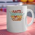 Antisocial Moms Club Introvert Mom Mothers Introverted Retro Graphic Print Coffee Mug