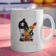 Autism Dad Support Alone Puzzle You'Ll Never Walk Premium Tri-Blend Graphic Print Coffee Mug