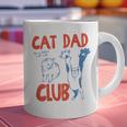 ON Back Cat Dad Club Life Is Better With Cats Father's Day Graphic Print Coffee Mug
