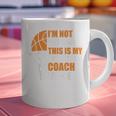 Basketball Not Yelling This Is My Basketball Coach Dad Graphic Print Coffee Mug