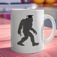 Bigfoot Graduate Shirt Cute Sasquatch Graduation Graphic Print Coffee Mug