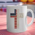 Blessed Dad Christian From Daughter Son Jesus Patriotic Graphic Print Coffee Mug