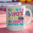 Born In The 90's But The 2000's Raised Me Y2K Nostalgia Graphic Print Coffee Mug