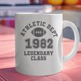 Class Of 1982 Graduation Yr High School Pride Vintage Retro Graphic Print Coffee Mug