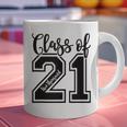 Class Of 2021 Senior 21 Cool Graduation Graphic Print Coffee Mug
