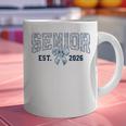Class Of 2026 Senior 26 Coquette Bow Toile Preppy Graduation Graphic Print Coffee Mug