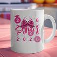 Class Of 2026 Senior Coquette Pink Bow Graduation Family Premium Tri-Blend Graphic Print Coffee Mug