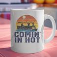 Comin In Hot Pontoon Boat Boating Lake For Dad Small Graphic Print Coffee Mug Comin In Hot Pontoon Boat Boating Lake For Dad Small Graphic Print Coffee Mug