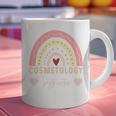 Cosmetology Instructor Cosmetologist Graduation Rainbow Graphic Print Coffee Mug
