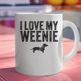 Dachshund Dog I Love My Weenie Dad Mom Dog Lover Graphic Print Coffee Mug