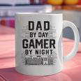 Dad By Day Gamer By Night Father's Day Gaming Graphic Print Coffee Mug
