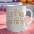 Dad Grandpa Retirement The Legend Has Retired 2026 Men Graphic Print Coffee Mug
