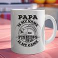 Dad Is My Name Fishing Is My Game Loves Fishing Graphic Print Coffee Mug