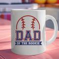 Dad Of Rookie 1st Birthday Baseball Theme Matching Party Graphic Print Coffee Mug