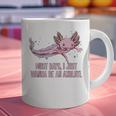 Most Days I Just Wanna Be An Axolotl Salamander Introvert Raglan Baseball Tee Graphic Print Coffee Mug