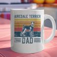 Dog Airedale Terrier Dad Vintage Airedale Terrier Dad Graphic Print Coffee Mug