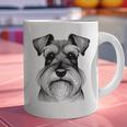 Dog Fingerprint Miniature Schnauzer Dad Mom Graphic Print Coffee Mug
