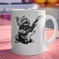 Dog Guitarist Guitar Yorkie Dad Mom For Men Women Graphic Print Coffee Mug