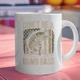 Don't Be A Dumb Bass Fish Camo American Flag Dad Jokes Graphic Print Coffee Mug Don't Be A Dumb Bass Fish Camo American Flag Dad Jokes Graphic Print Coffee Mug