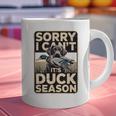 Duck Hunting Dog Sorry I Cant Its Duck Season Dad Joke Graphic Print Coffee Mug Duck Hunting Dog Sorry I Cant Its Duck Season Dad Joke Graphic Print Coffee Mug