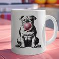 English Bulldog Bubble Gum Vintage Dog Mom Pet Dad Graphic Print Coffee Mug