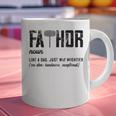 Fathor Like Dad Just Way Mightier Father's Day FA-Thor Graphic Print Coffee Mug