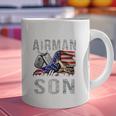 My Favorite Airman Calls Me Son Air Force Graduation Son Graphic Print Coffee Mug