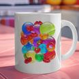 Frutiger Aero Aesthetic Tech Orb Pattern Heart Cherry Lips Raglan Baseball Tee Graphic Print Coffee Mug