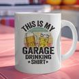 Garage Drinker Dad Vintage Beer This Is My Garage Drinking Graphic Print Coffee Mug