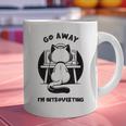 Go Away I'm Introverting Cat With Coffee Graphic Print Coffee Mug Go Away I'm Introverting Cat With Coffee Graphic Print Coffee Mug
