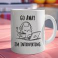 Go Away I'm Introverting Cat Introvert Anxiety Anxious Graphic Print Coffee Mug Go Away I'm Introverting Cat Introvert Anxiety Anxious Graphic Print Coffee Mug