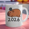Grad Class Of 2026 Capybara Graduation Graduated Kids Graphic Print Coffee Mug