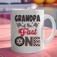 Grandpa Of The Fast One Car Racing Dad 1St Birthday Boy Graphic Print Coffee Mug Grandpa Of The Fast One Car Racing Dad 1St Birthday Boy Graphic Print Coffee Mug