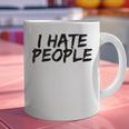 I Hate People Graffiti Introverts Meme Loner Graphic Print Coffee Mug I Hate People Graffiti Introverts Meme Loner Graphic Print Coffee Mug
