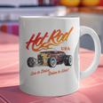 Hotrod Vintage Style Car Nostalgia Hotrod Distressed Premium Tri-Blend Graphic Print Coffee Mug