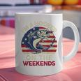 I'm Hooker On The Weekends Dirty Bass Dad Fishing Graphic Print Coffee Mug