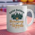 Introvert Camping Social Battery Recharging In The Woods Graphic Print Coffee Mug