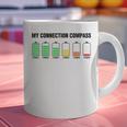 Introvert Low Battery My Connection Compass Graphic Print Coffee Mug Introvert Low Battery My Connection Compass Graphic Print Coffee Mug