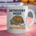 Introvert Mode Activated Low Social Battery Box Turtle Graphic Print Coffee Mug Introvert Mode Activated Low Social Battery Box Turtle Graphic Print Coffee Mug