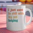 Introvert Pet Ladybug Mom Graphic Print Coffee Mug Introvert Pet Ladybug Mom Graphic Print Coffee Mug