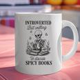 Introvert Read Spicy Books Lover Bookworm Skeleton Reading Graphic Print Coffee Mug Introvert Read Spicy Books Lover Bookworm Skeleton Reading Graphic Print Coffee Mug