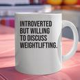 Introverted Weightlifter Gym Weightlifting Introvert Graphic Print Coffee Mug Introverted Weightlifter Gym Weightlifting Introvert Graphic Print Coffee Mug