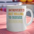 Introverted But Willing To Discuss Running Hobby Graphic Print Coffee Mug