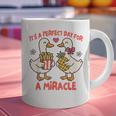 IVF Mom Dad Embryo Transfer Day It's A Day For A Miracle Graphic Print Coffee Mug